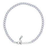 Asfour Crystal Tennis Bracelet With Turquoise Pear & Emerald Zircon In 925 Sterling Silver